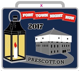 Fort Town Night Run Medal 2017